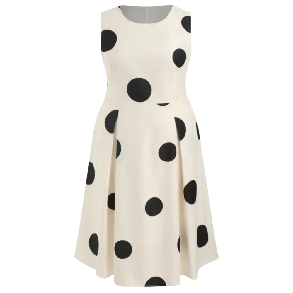 NWT Cider‎ Ivory Polka Dot Sleeveless Dress Size XL